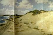 carl locher sommerdag ved hoje klitter ncer stranden ikke langt fra skagen Germany oil painting artist